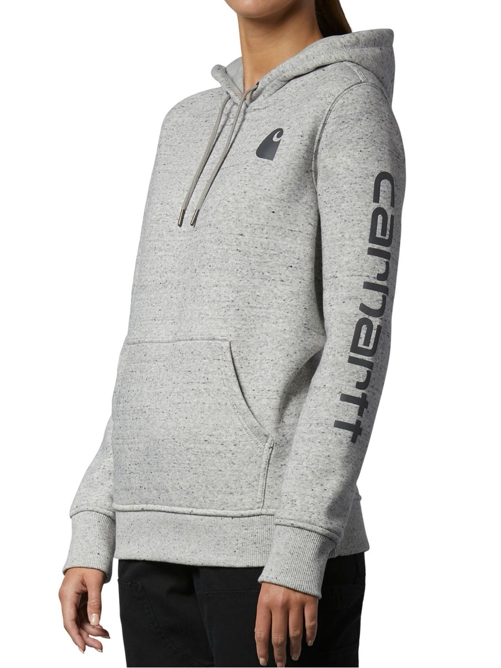 Carhartt Women's Relaxed Fit Sleeve Logo Graphic Hoodie